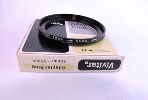 Adaptador de anillo paso Vivitar 49 mm a 55 mm NUEVO - Imagen 1 de 2