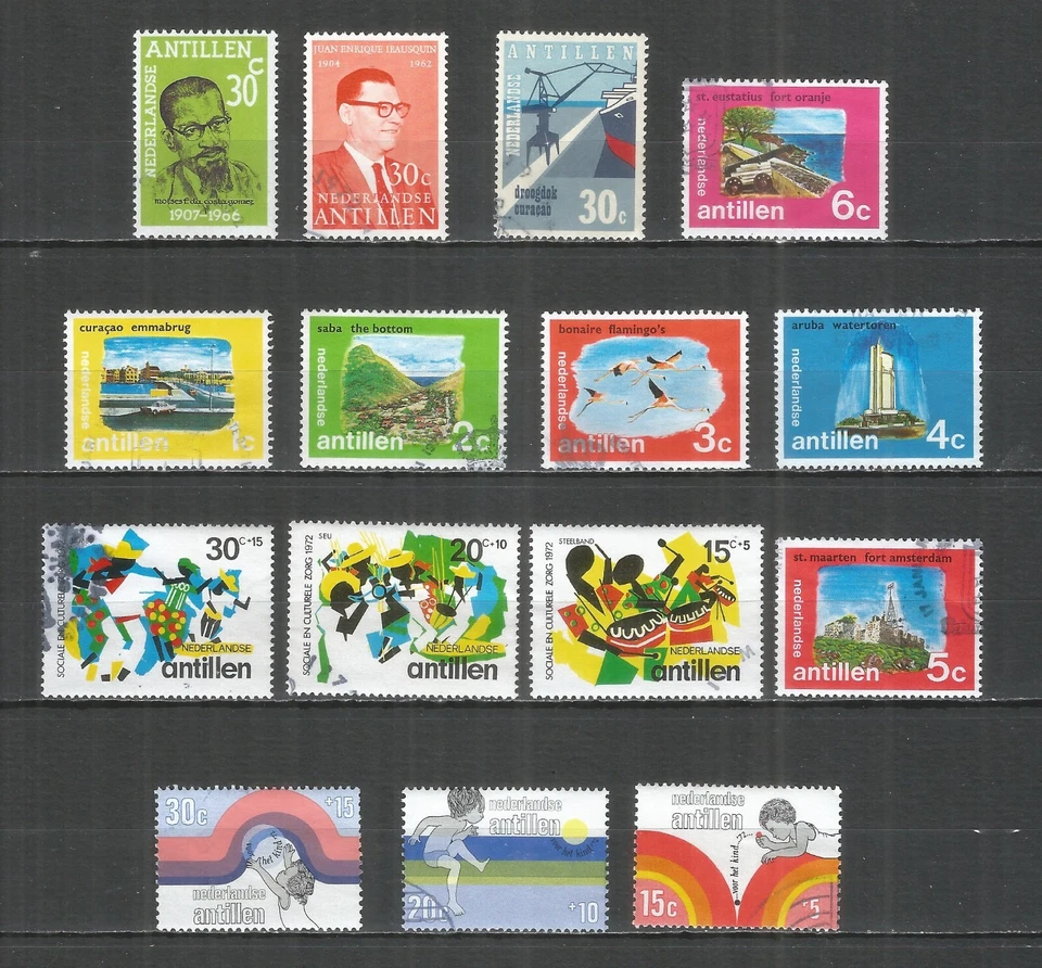 Netherlands Antilles Year Set 1972  used - Image 1 of 1