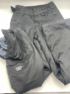 Zermatt Women's XS Ski Pants Black , Regular Fit Adjustable Waist Zip Pockets - Picture 1 of 10