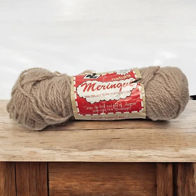 Vintage Natura Meringue Yarn Sand 212 Knitting Crochet Crafting Mothproof - Image 1 of 4