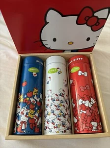 HELLO KITTY - Premium - 3 Green Teabag Can Set w Kitty-chan Box - Picture 1 of 11