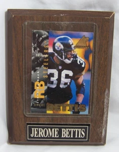 4.5" x 6" Wall Display of Pittsburgh Steelers Jerome Bettis Inside '97 - Picture 1 of 5