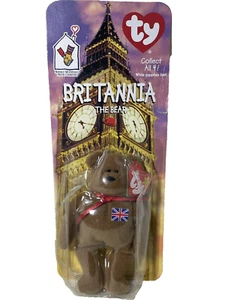 TY Britannia the Bear NIP 1993 Tag DOB Dec 15 1997 Oakbrook IL McDonalds - Picture 1 of 9