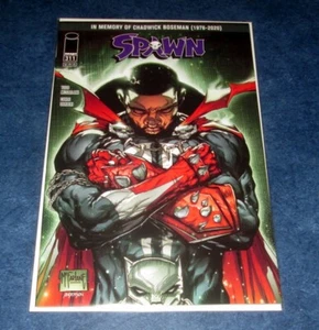 SPAWN 311 B CHADWICK BOSEMAN PANTERA NEGRA variante 1a impresión TODD McFARLANE RIP - Imagen 1 de 1