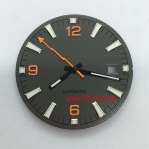 31mm Gris Esfera Reloj Esfera Naranja Manos Ajuste DG2813, Movimiento Miyota 8215 821A - Imagen 1 de 3