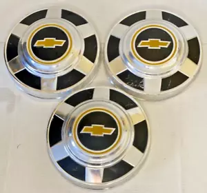 1973 - 1987 CHEVROLET 3/4 Ton Pickup Truck Dog Dish Hub Caps Set of 3 12" CHEVY - Picture 1 of 12