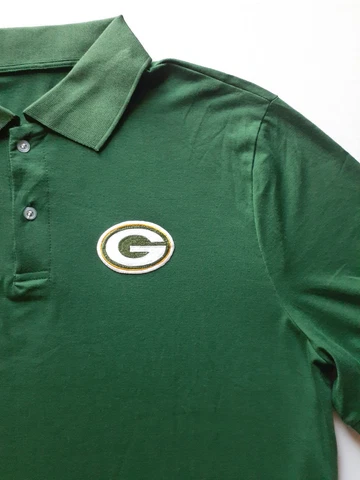 NFL Green Bay Packers Mens Dri Fit Polo Shirt * 3XL Green Banded Button NEW Cover