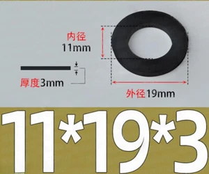 7/16" ID x 3/4" OD x 1/8" Thick Rubber Flat Washers Spacers Sealing - Picture 1 of 5