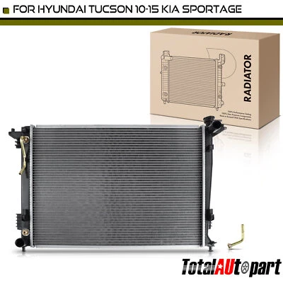 Radiator w/ Transmission Oil Cooler for Hyundai Tucson 2010-2015 Kia Sportage - Image 1 of 4