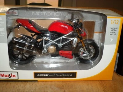 [Maisto Brand] DUCATI mod. STREETFIGHTER S, Motorcycle Diecast Model Toy, 1/12 - Image 1 of 4