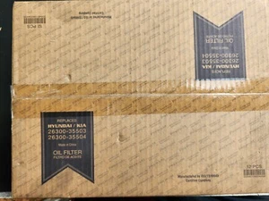 (12 Pack) Engine Oil Filter for Hyundai Kia 2630035503, 2630035504 - Picture 1 of 1