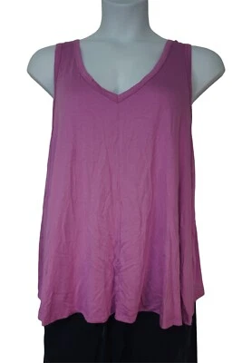 Regata Feminina Lush Decote V Solta Roxa Orchia Tamanho 1X - Imagem 1 de 4