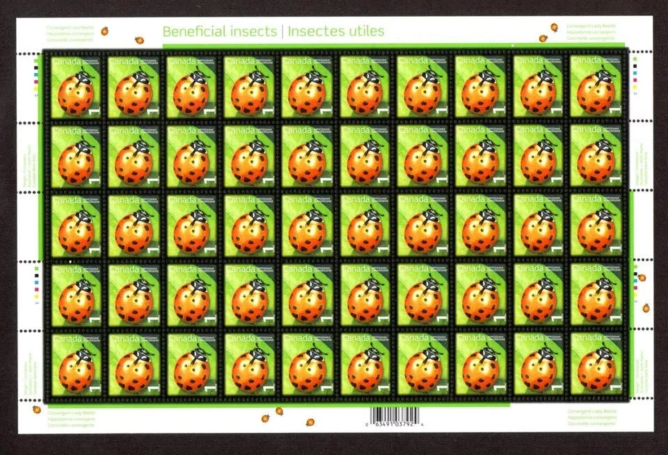 Canada - Scott 2234 - Full Pane of 50 Stamps - Beneficial Insects - MNH - Image 1 of 1