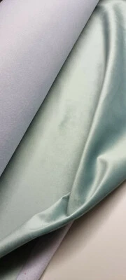 Samt pastell mint GP 13,90 EUR/m 140 cm breit waschbar rückseitig abgefüttert  - Bild 1 von 2