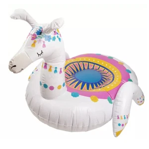 Giant Llama Inflatable Swimming Pool Ride On 160cm Water Float Lounger 14yo+ - Picture 1 of 2
