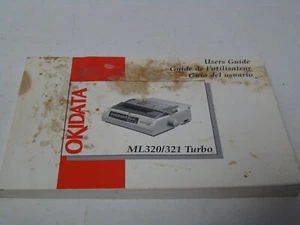 Okidata OKI Vintage ML320 / ML321 Turbo Printer User’s Guide Manual, Pre-Owned - Picture 1 of 3