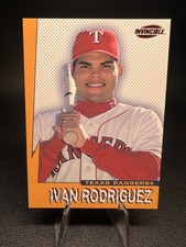 1999 Pacific Invincible #20a Ivan Rodriguez  Texas Rangers
