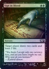 2X Sign in Blood - Foil New MTG M10 Magic