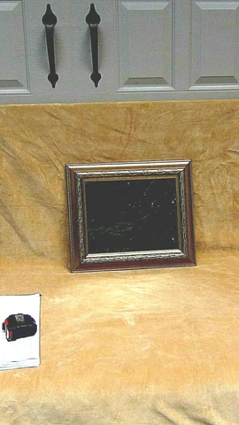 EARLY 20c ITALIAN WOOD GILT ORNATE FRAME BEVELED GLASS MIRROR 16" x 18" Cover