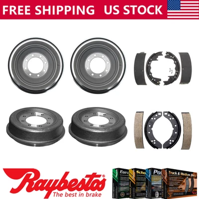 Kit tambores de freno y zapatas de freno delanteros traseros Ford E-300 Econoline 1973-1974 Foto 1 de 4