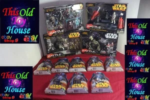 STAR WARS BATTLE PACK AF LOT A X12 JEDI/SIDEOUS SKIRMISH 8 ROTS FIGUREN 2005/06 - Bild 1 von 18