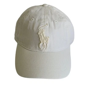 Neu Polo Ralph Lauren Herren Big Pony Baseballkappe Vater Mütze Leder Rückenriemen Neu mit Etikett - Bild 1 von 16