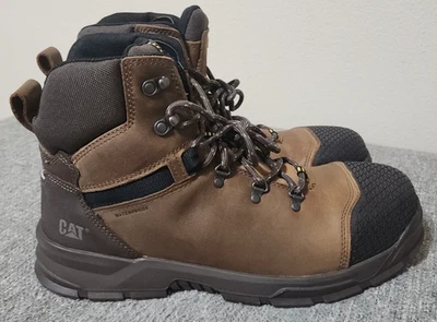 Bota de Trabajo Caterpillar Accomplice X Impermeable Puntera de Acero Marrón STK#P91331 Talla 14 Foto 1 de 4