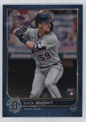 2022 Topps Chrome Ben Baller Edition Blue Refractor /75 Zack Short #86 Rookie RC - Image 1 of 2
