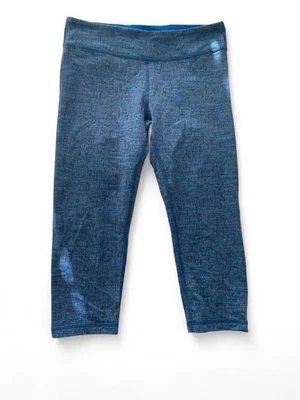 IVIVVA Lululemon Heathered Blue Rhythmic Crops Leggings Size 14 - Image 1 of 4