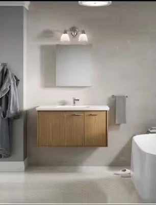 Maxstow 20” x 24” botiquín de montaje en superficie con espejo aluminio anodizado oscuro Foto 1 de 4