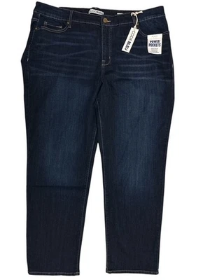 Code Bleu 24WS Jeans Short Chelsea Straight Blue Luxe Classic Rise Tummy Panel - Image 1 of 4
