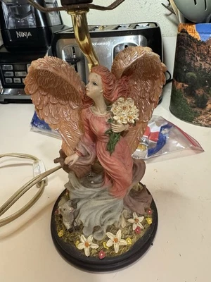 Small vintage Angel Lamp/ No Shade Home Decoration - Image 1 of 3