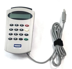 HID Omnikey 3821 Smart Card Reader R38210012-1 mit Pin Pad & Display - Bild 1 von 6