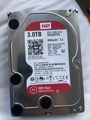 Western Digital WD Red 3TB WD30EFRX, 5400 RPM, 64MB cache, Internal NAS HDD - Image 1 of 4