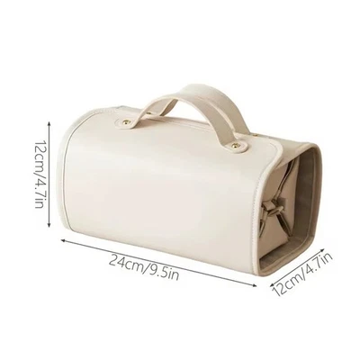 4-в-1 путешествий косметики сумка PU кожаный органайзер со съемными мешочками водонепроницаемый - Изображение 1 из 4