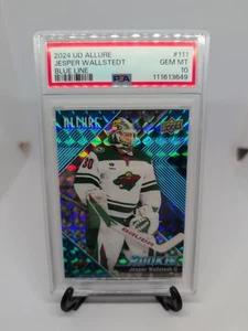 2024-25 Upper Deck Allure - Blue Line #111 Jesper Wallstedt (RC) /35 Pop 1 - Picture 1 of 12