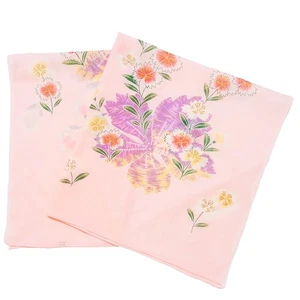 De Colección Japonés Furoshiki Rosa Nylon Chirimen Floral Nadeshiko Estampado: 69 X 72 cm - Imagen 1 de 4
