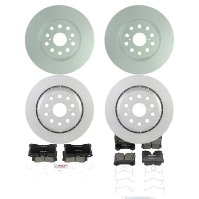 Kit de pastillas de freno y rotor de cerámica Bosch QuietCast para 07-17 Lexus LS460 Base L Foto 1 de 4