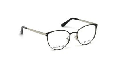 Marco óptico redondo de metal negro 001 GUESS GU2665 51-17-135 GU 2665 AB Foto 1 de 3