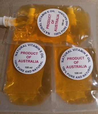 VITAMIN E OIL NATURAL **CHEAPEST** AUSTRALIAN (87% D-ALPHA TOCOPHEROL) FREE POST - image 1 of 4