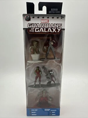 Marvel Guardianes de la Galaxia Jada Nano Figuras de Metal Die-Cast Paquete de 5 Nuevo en Paquete Foto 1 de 4