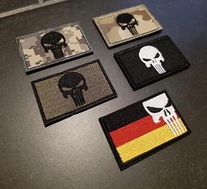 Punisher Patch mit Klett und Plüsch (Airsoft/Paintball/Bundeswehr) - Bild 1 von 9
