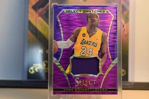 2013-14 Kobe Bryant Select Swatches Prime Game Worn Purple Pulsar #25/99 See All - Picture 1 of 11