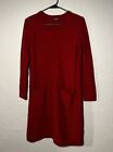J. Jill Italian Yarn Wool and Cashmere Red Dress Size XS