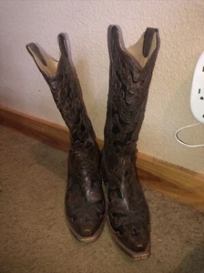 corral vintage Leather boots women size 8.5M-gently used - Picture 1 of 10