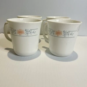 Juego de 4 tazas de café vintage Corning Ware Apricot Grove hechas en EE. UU. - Imagen 1 de 8