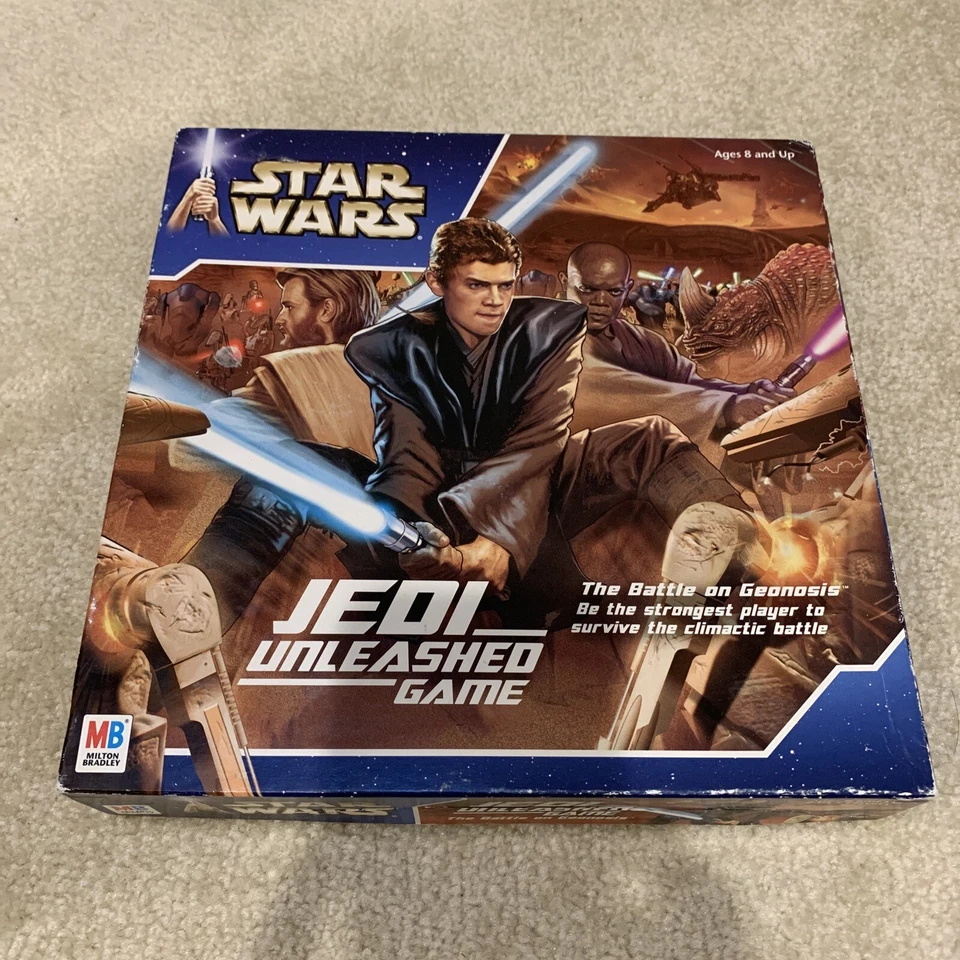 Star Wars Jedi Unleashed Board Game Battle On Geonosis MB 2002 Anakin Obi-Wan - Image 1 of 4