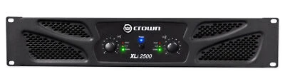 Crown Pro Audio XLi2500 1500 Watt 2 Channel DJ/PA Power Amplifier Amp XLI 2500 - Image 1 of 4