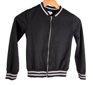 D-Signed Girls Black & Silver Zip Long Sleeve Jacket. Size M - Picture 1 of 4