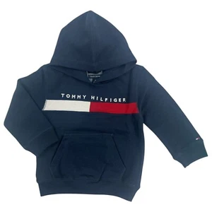 Tommy Hilfiger Boys' Long Sleeve Fleece Pull-Over Hoodie Size 2T, 3T, 4, 5, 6,7 - Picture 1 of 1